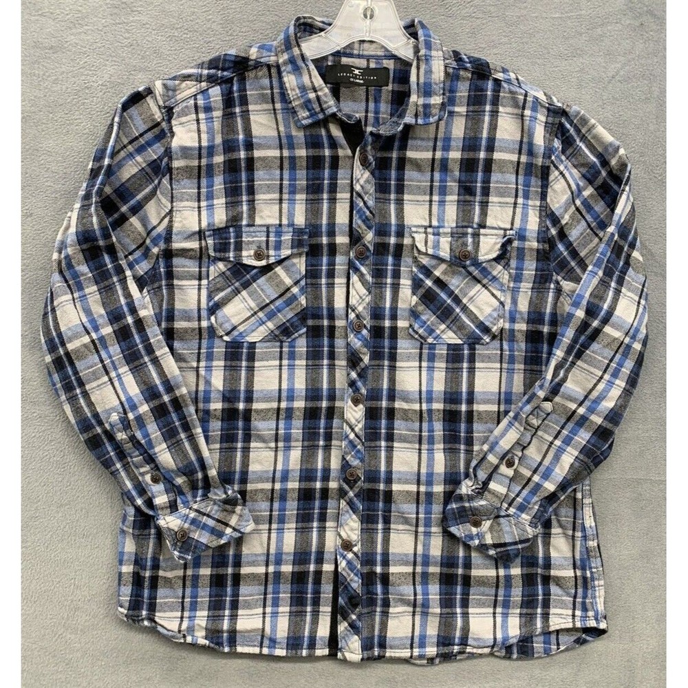 Jordan Craig LEGACY EDITION FLANNEL Plaid Button Down Shirt Long Sleeve Size 2XL